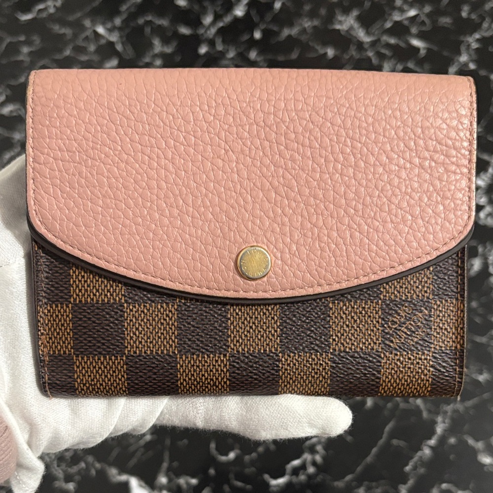 Louis Vuitton Portefeuille Normandy Damier With Magnolia Flap EUC Sold Out COA